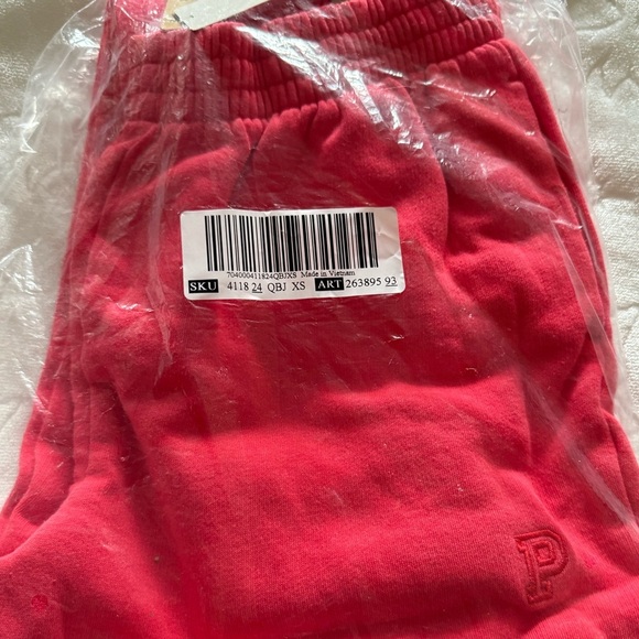 Victoria’s Secret PINK Joggers – Light Pink Fleece Sweatpants – Size XS – NWT - Picture 1 of 7